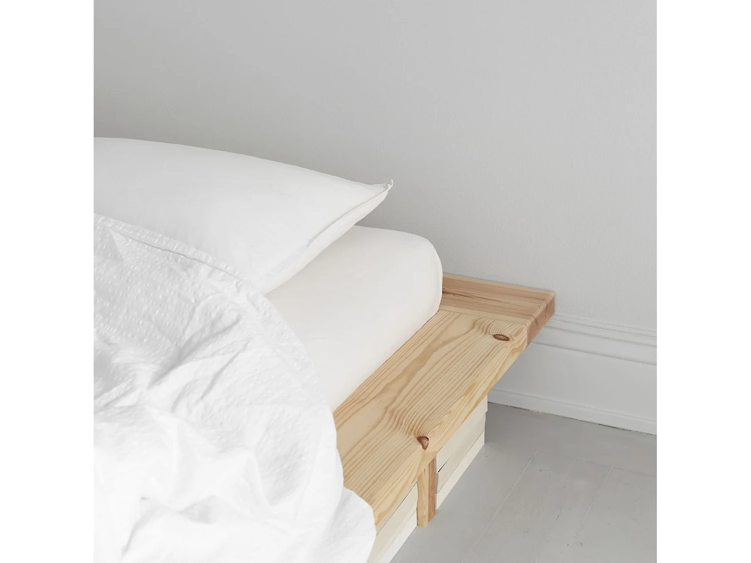 Lit futon JAPAN en bois naturel 140x200