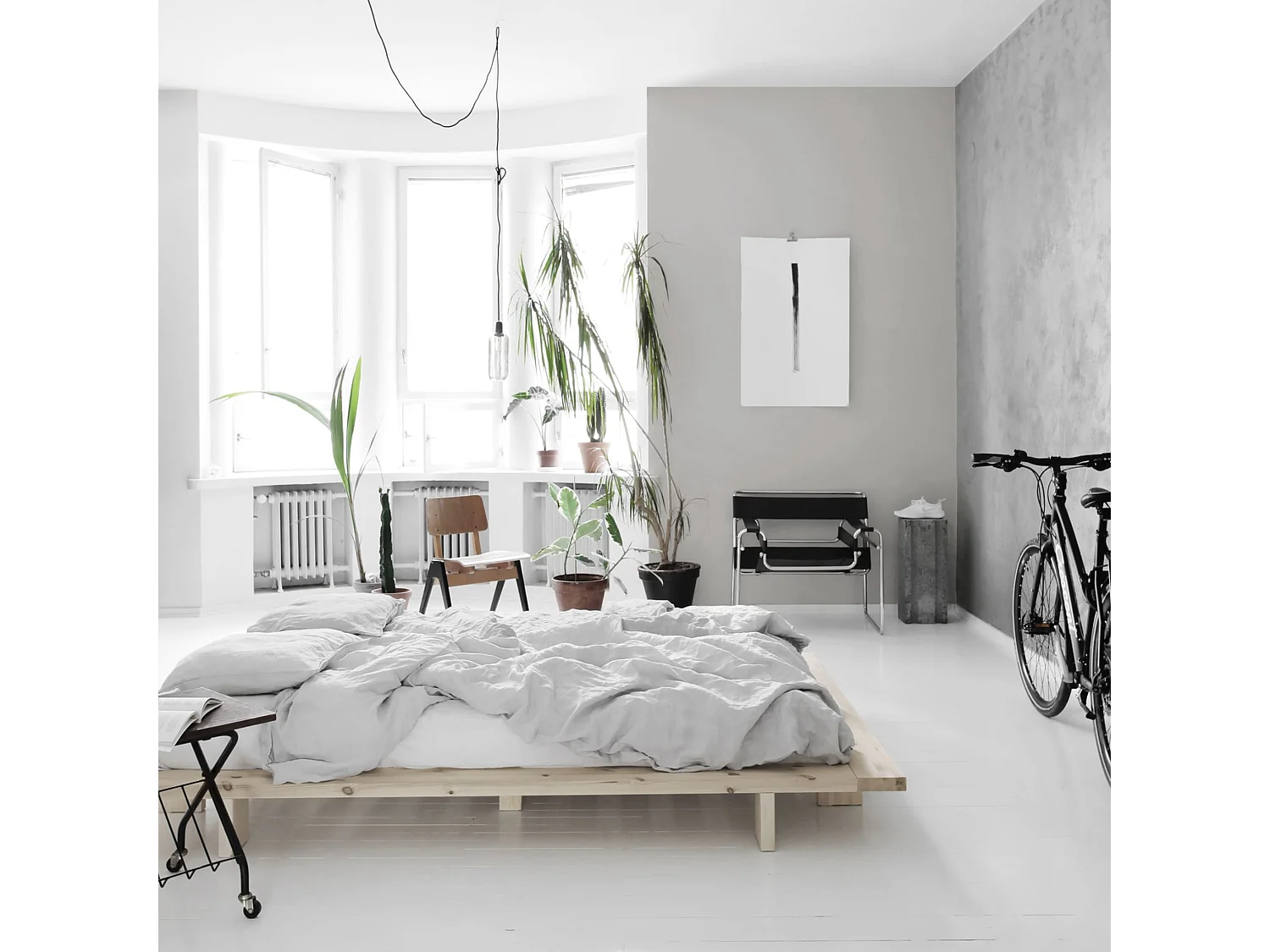 Lit futon JAPAN en bois naturel 140x200