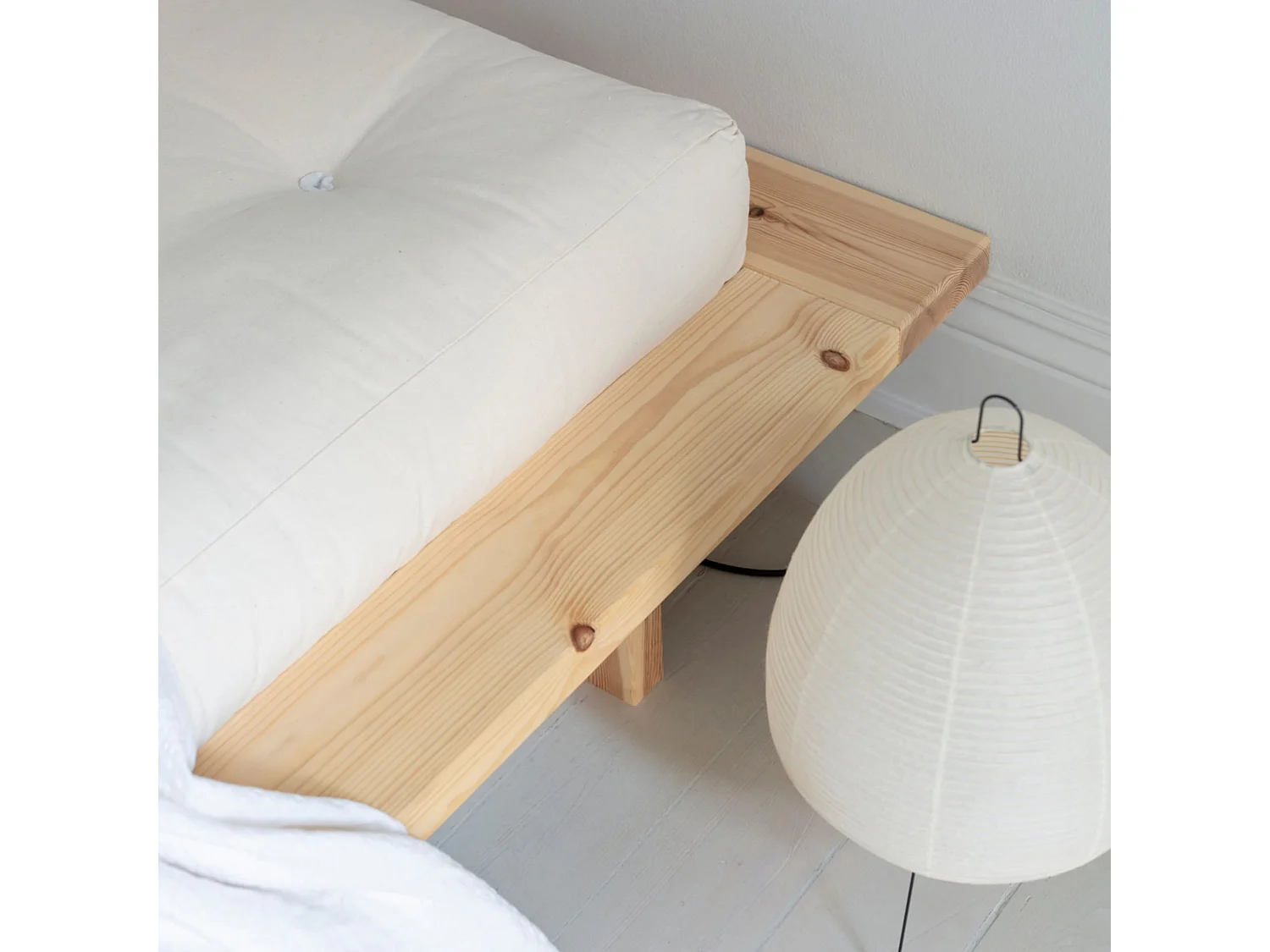 Lit futon JAPAN en bois naturel 140x200