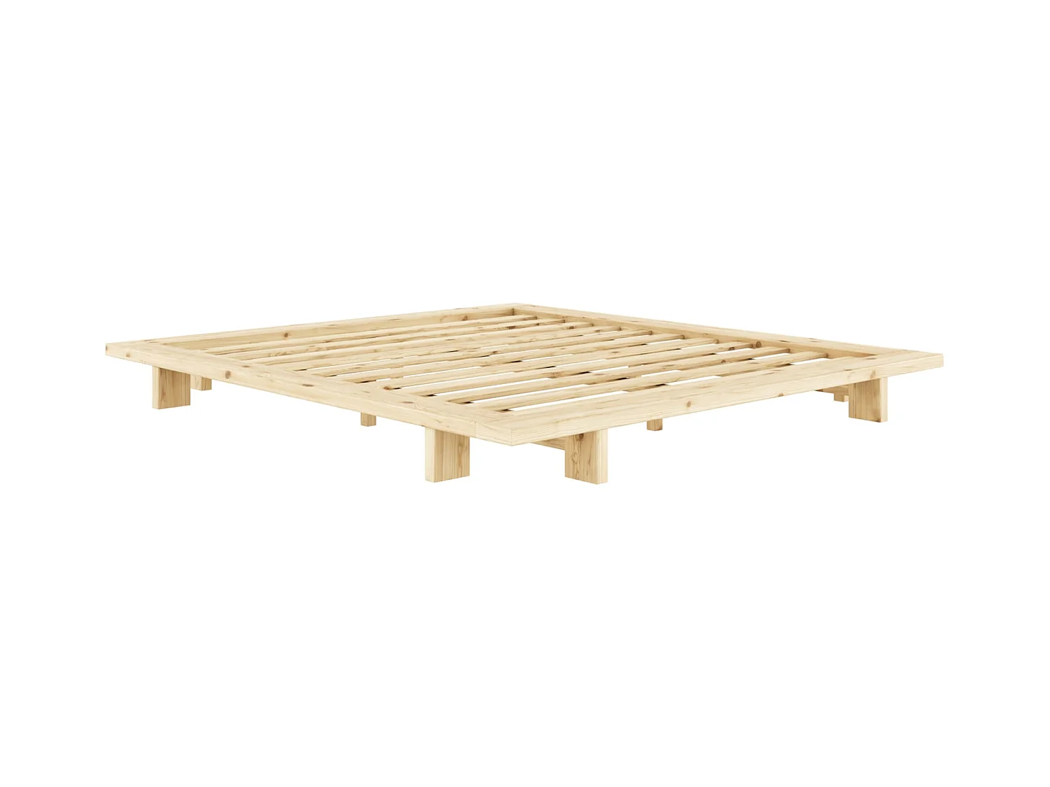 Lit futon JAPAN en bois naturel 140x200