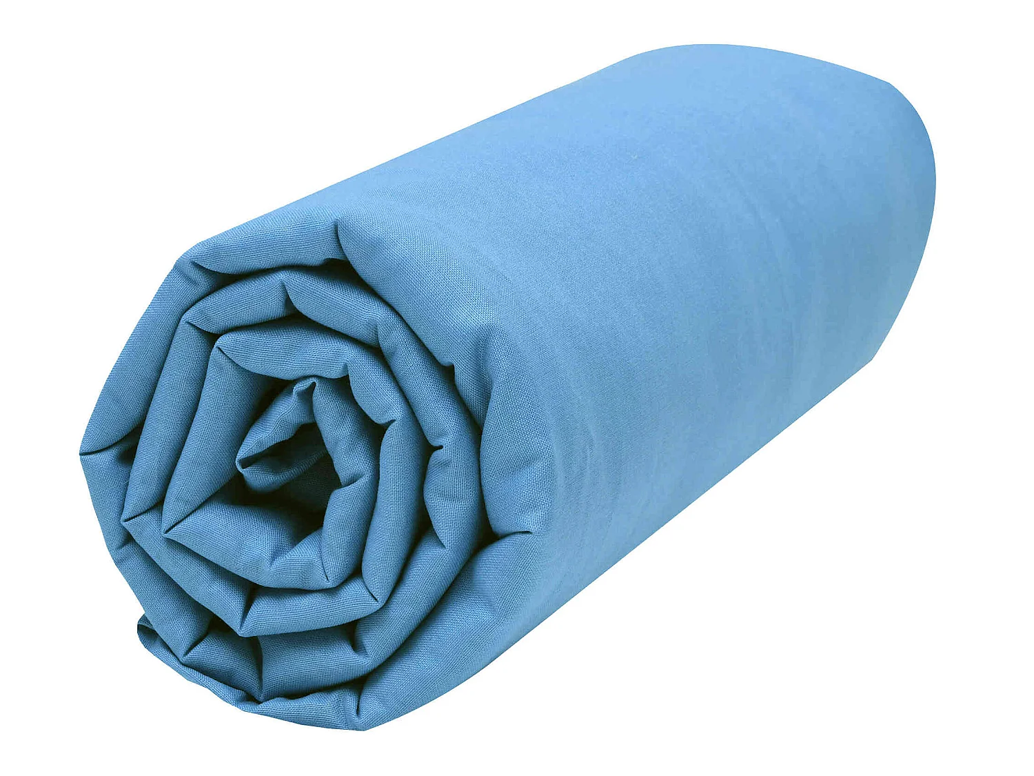 Drap housse bébé 100% coton bio 60x120 bleu nordique