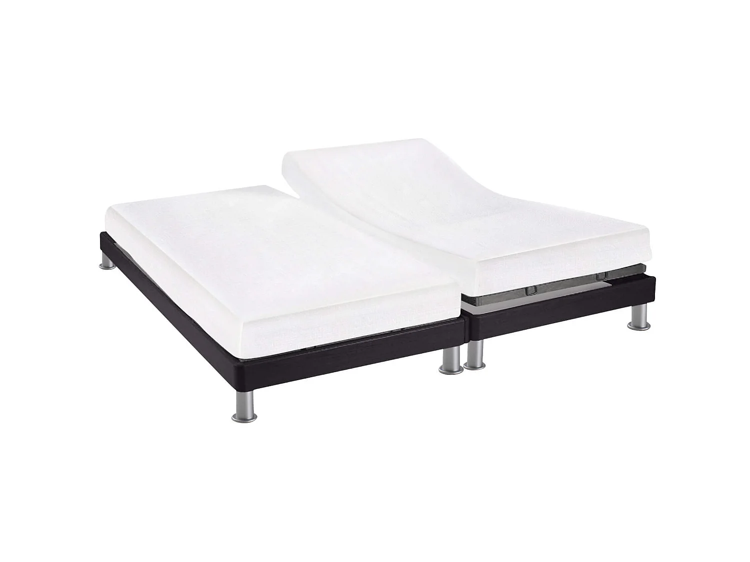 Drap housse 2x90x200 cm pour lit articulé blanc 100% lin blanc Terre de Nuit