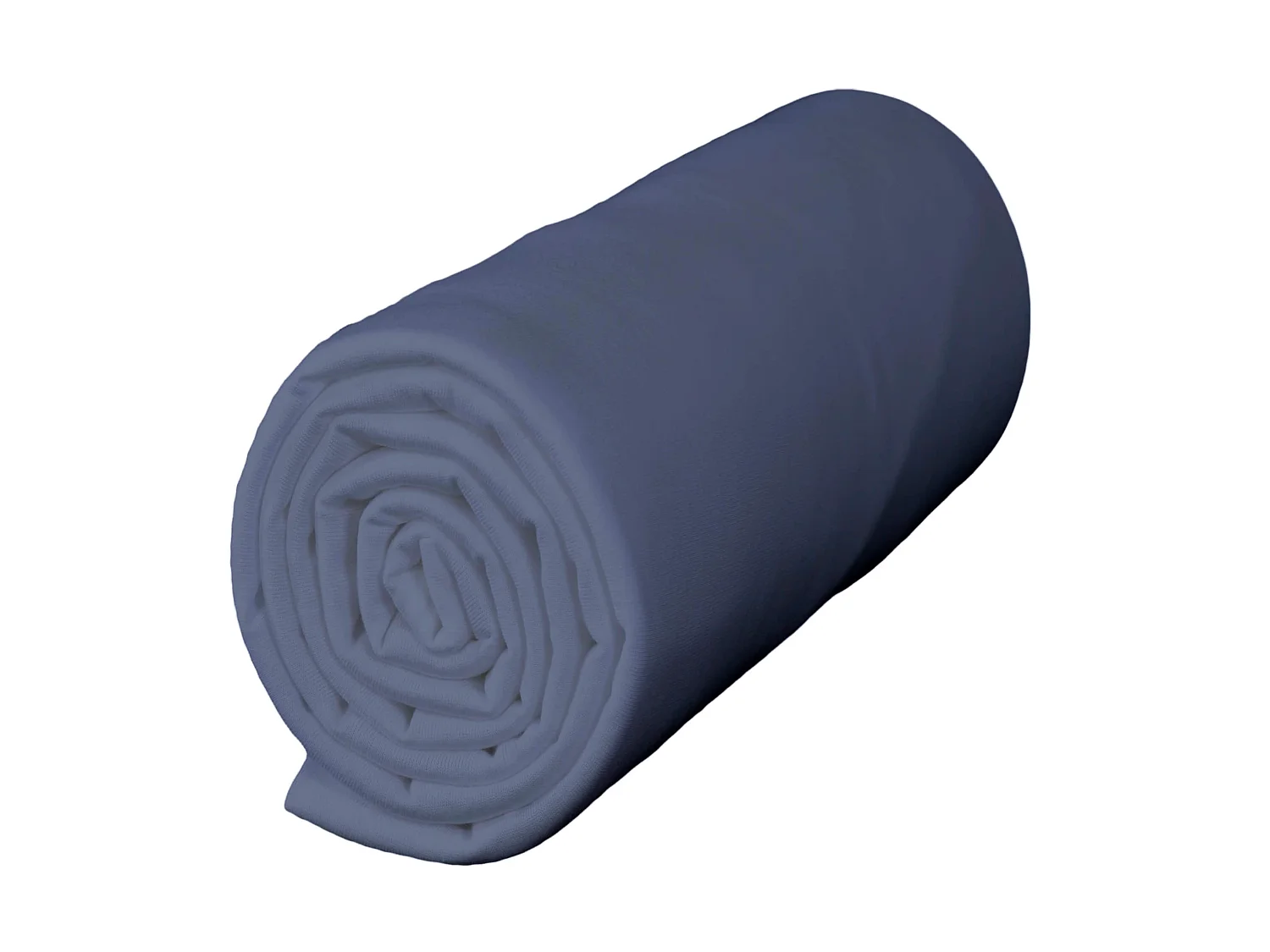 Drap housse jersey bleu océan bonnet 40 cm 140x190/200