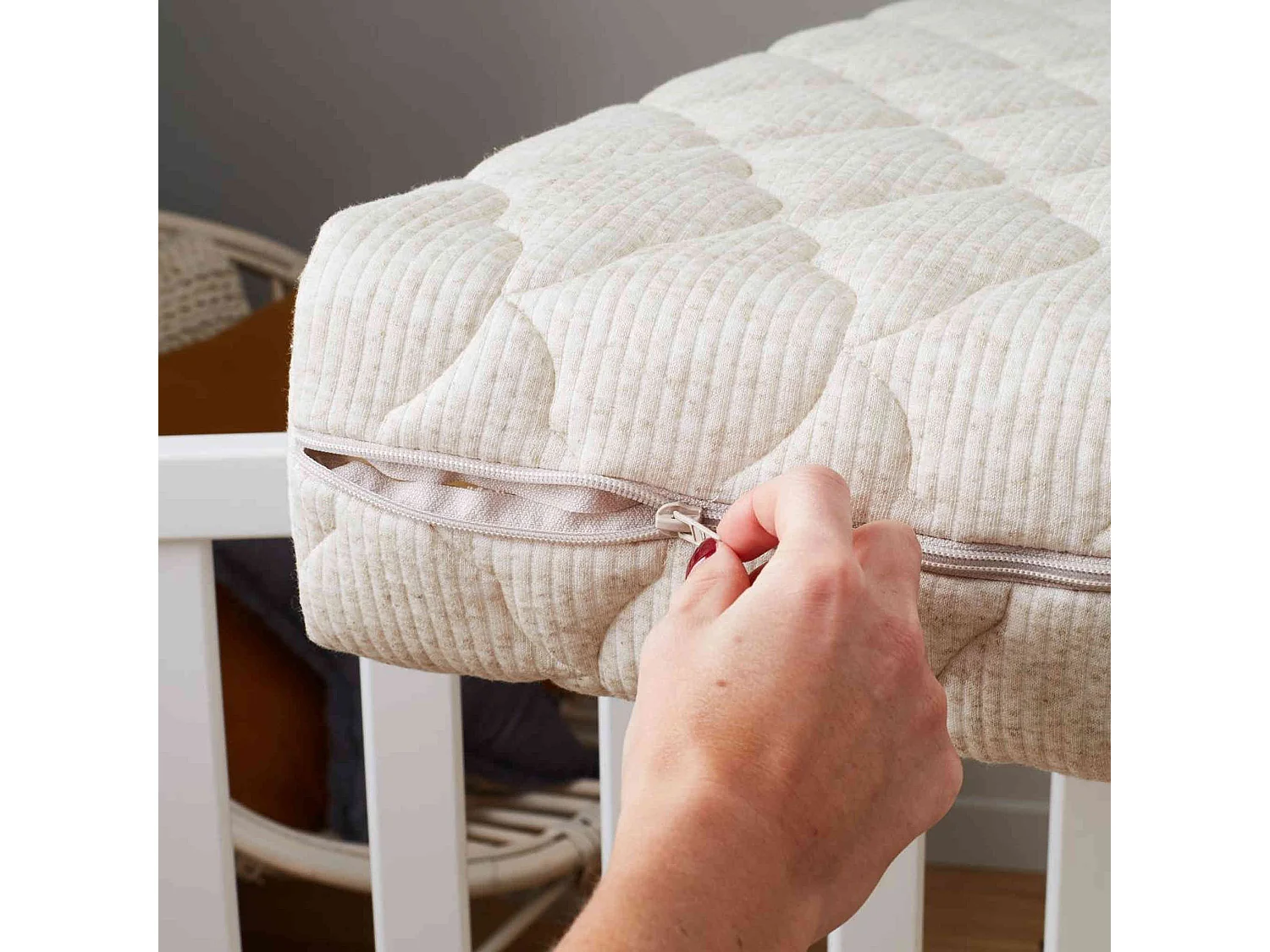 Matelas bébé déhoussable et réversible coco + latex 70x140