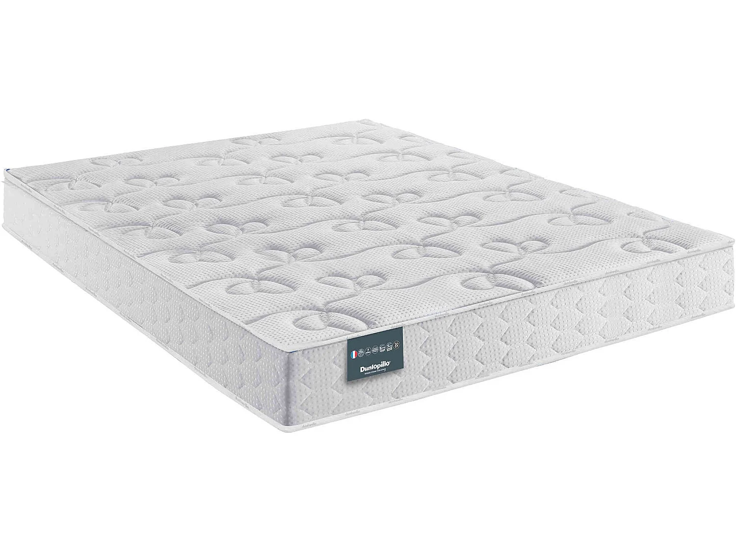 Matelas Dunlopillo 100% latex ferme 7 zones 20cm DAHLIA 140x200