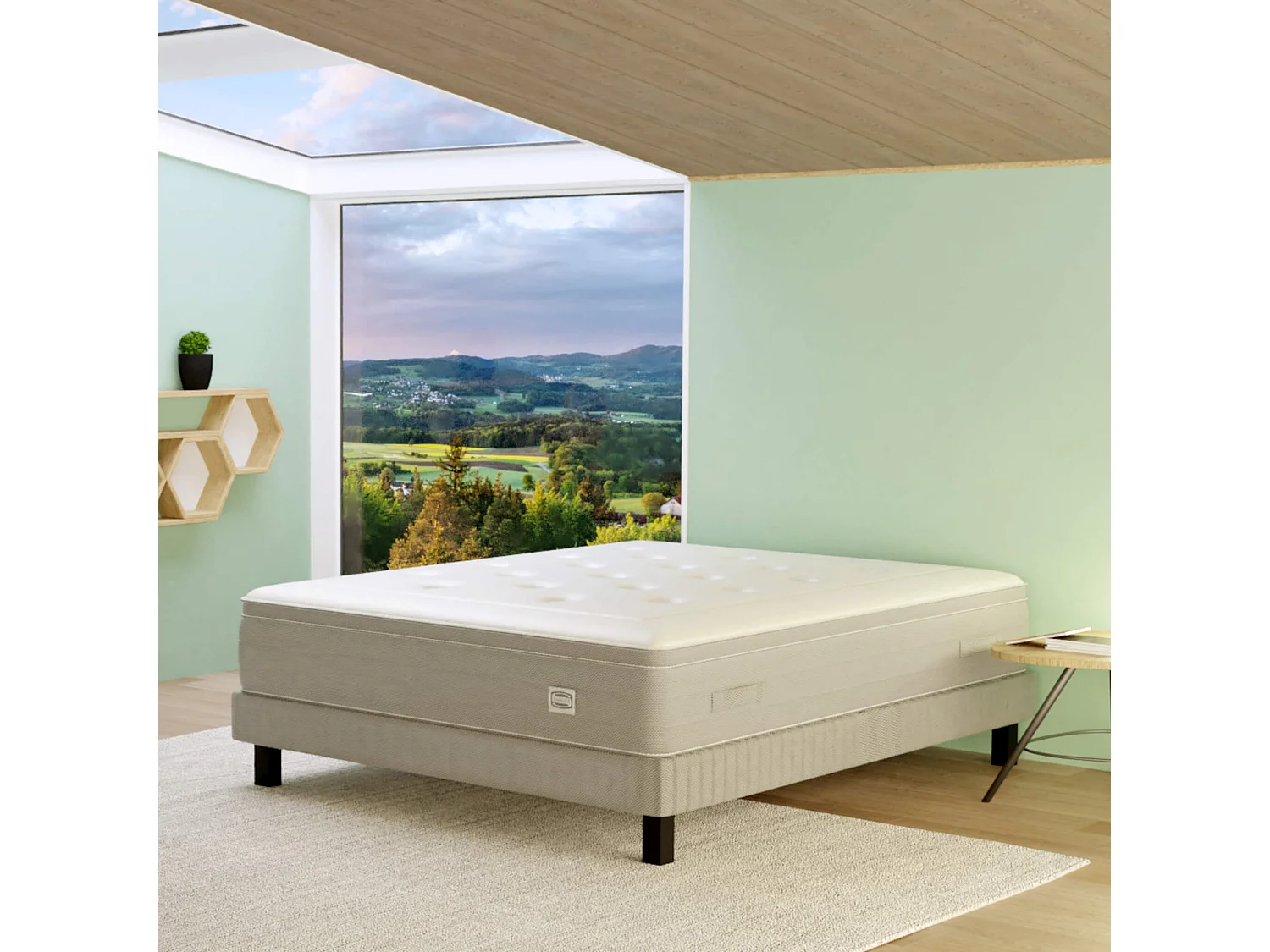 Matelas REFLEXION 90x200, ressort ensachés, ferme, H33