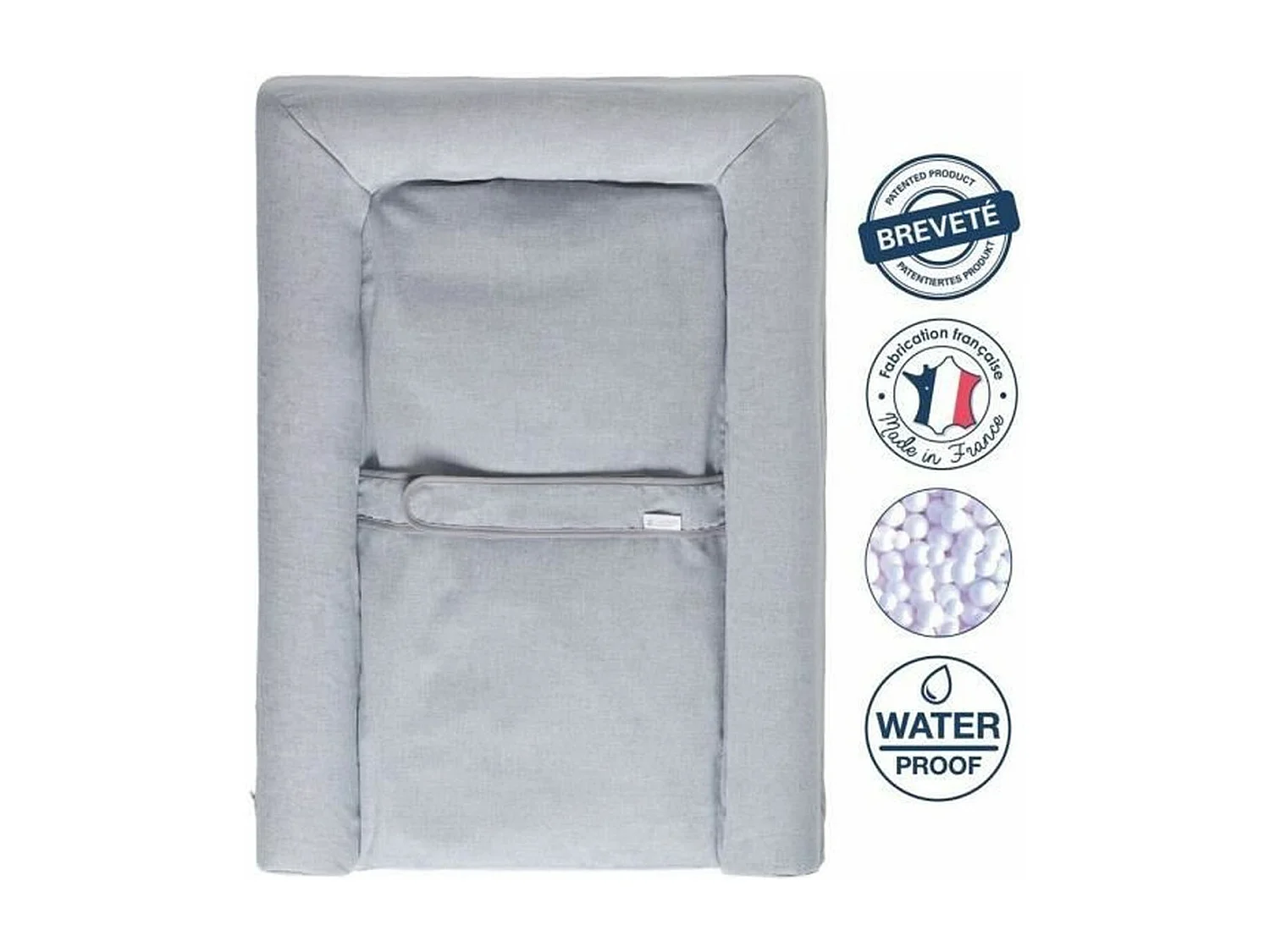 Matelas à langer bébé MAT'CONFORT gris 50x70 cm