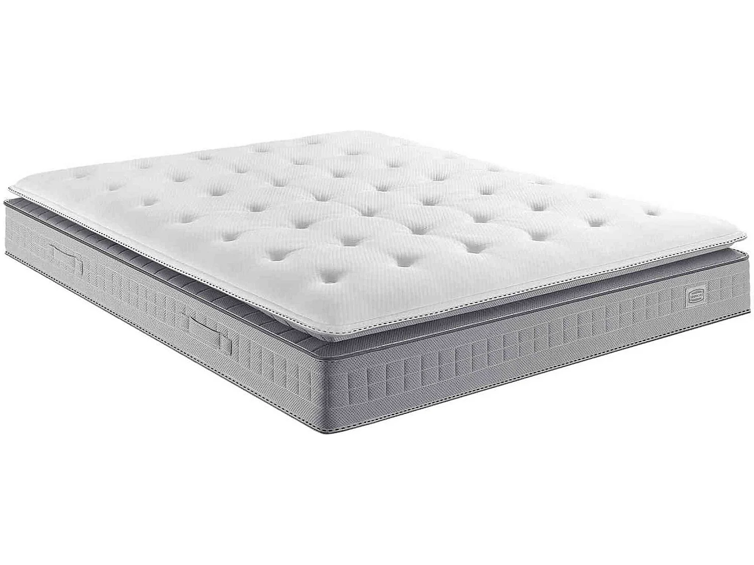 Matelas Simmons 651 ressorts ensachés + surmatelas intégré SW5 90x200