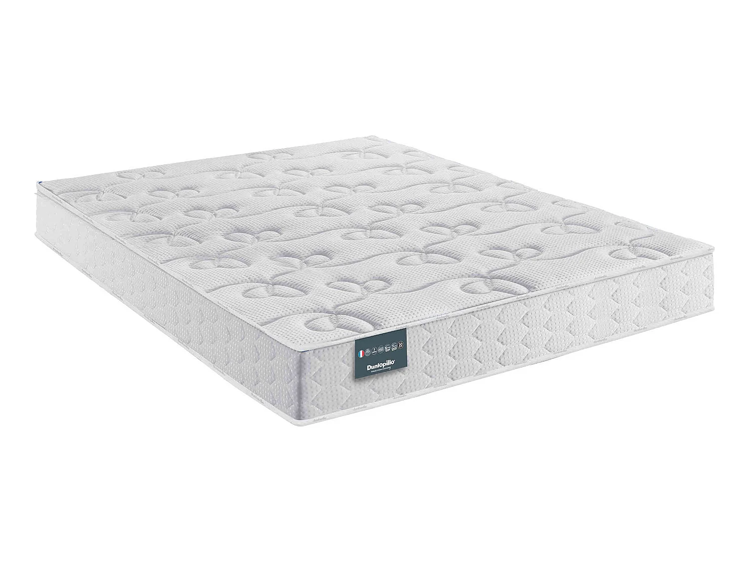 Matelas Dunlopillo 100% latex ferme 7 zones 20cm DAHLIA 180x200