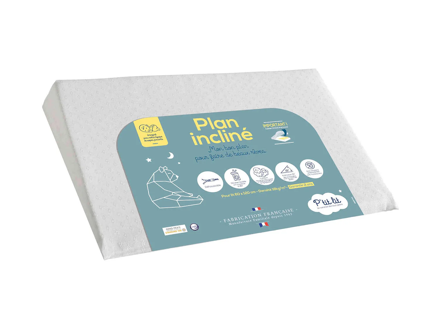 Plan incliné pour bébé MON PTIT PLAN 62x44