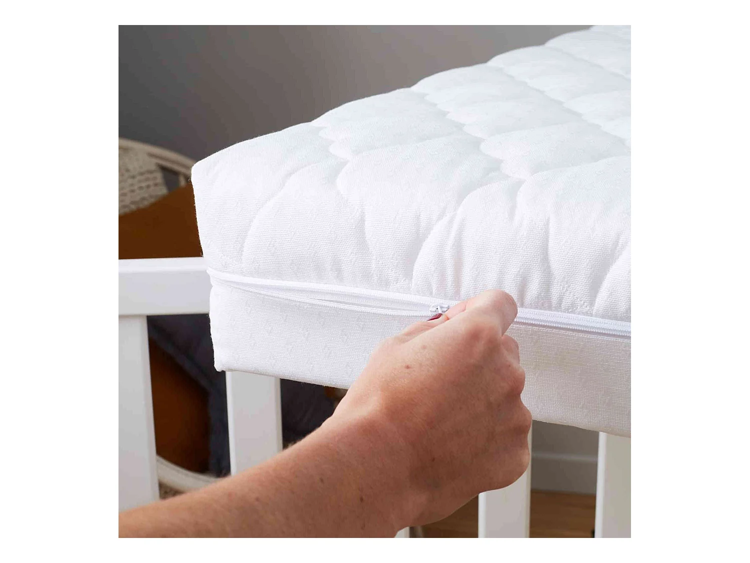 Matelas bébé déhoussable mousse mémoire CROISSANCE 60x120