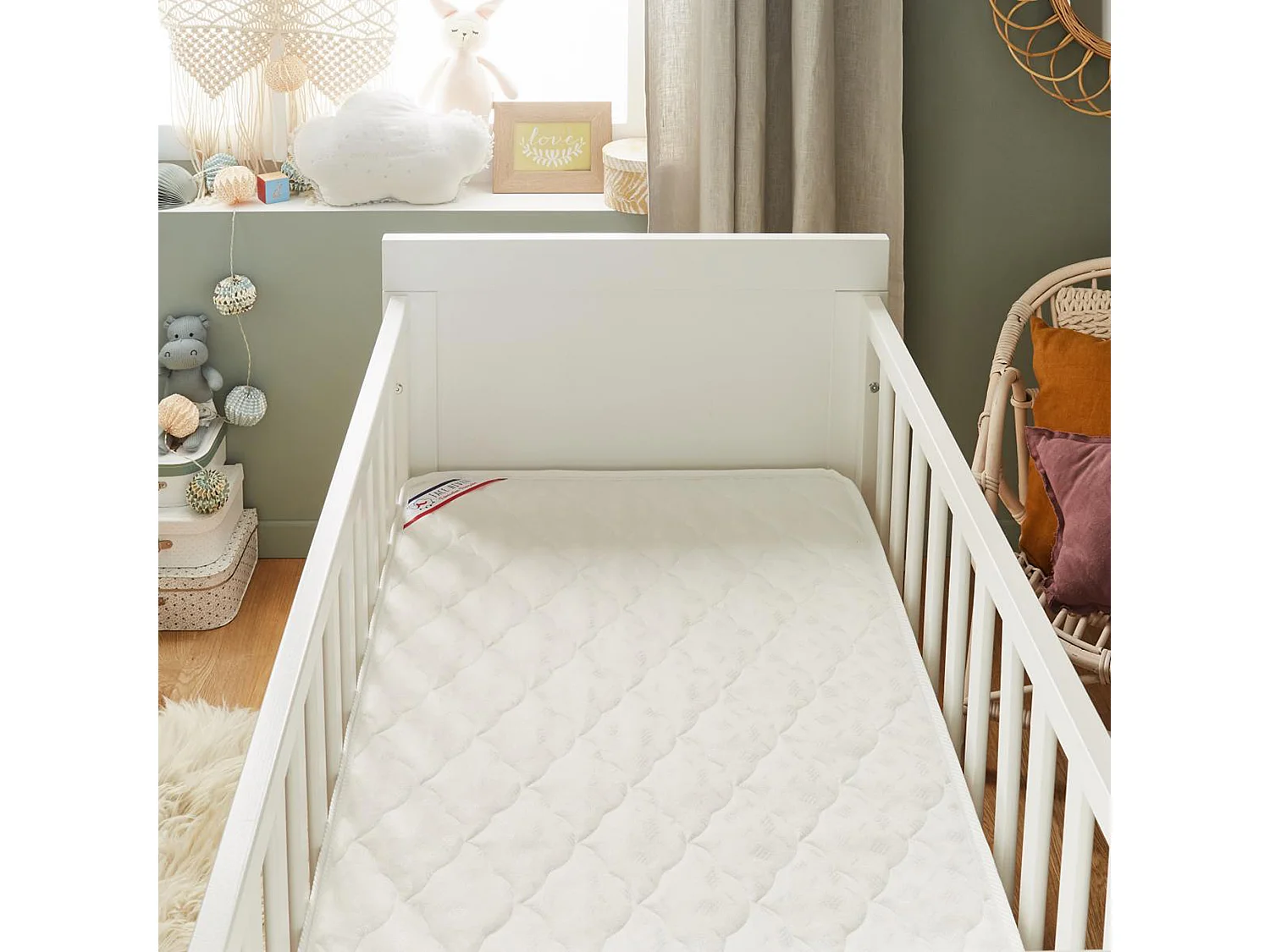 Matelas bébé sans substances nocives L'INDISPENSABLE 60x120