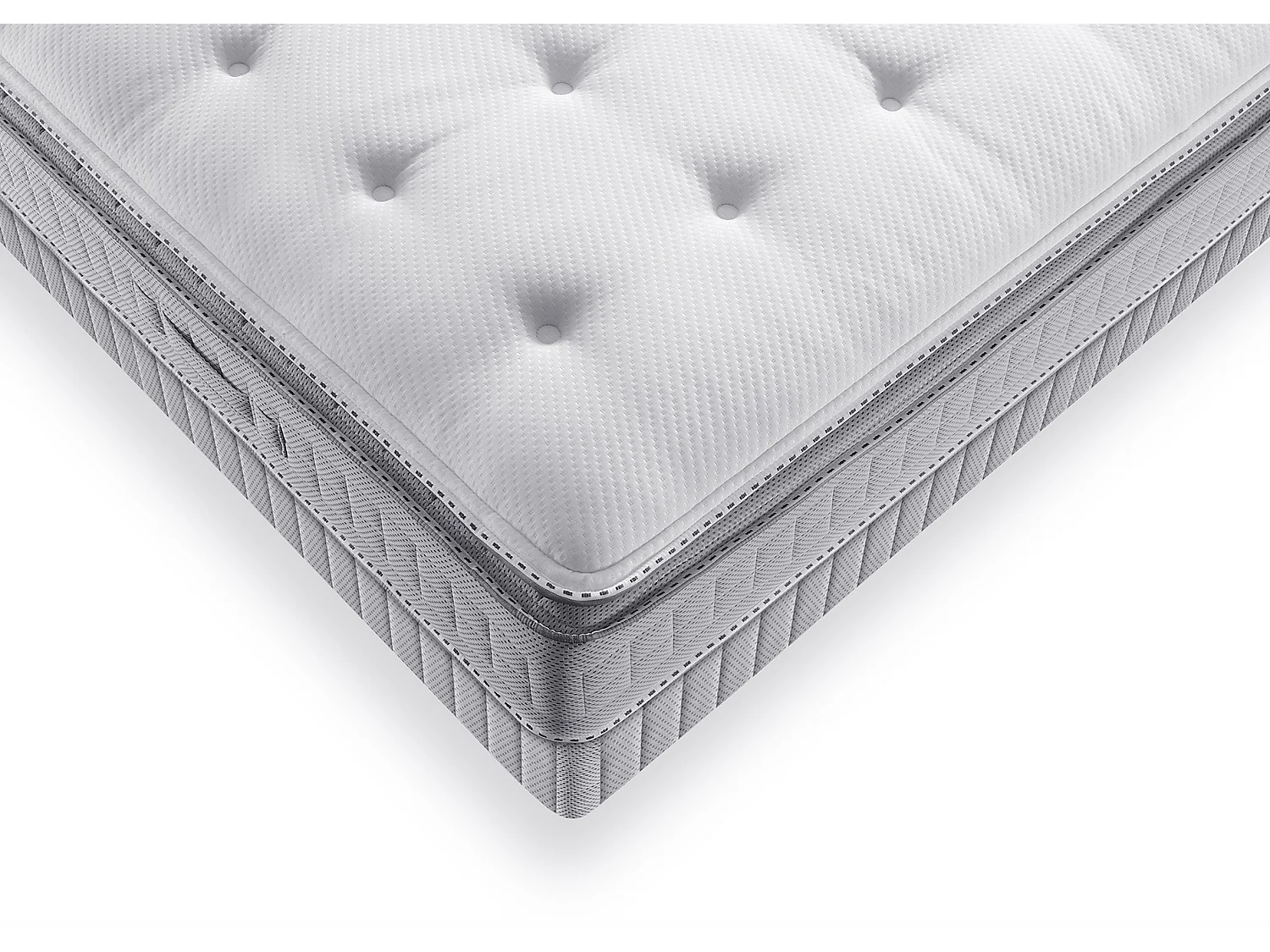 Matelas Simmons 651 ressorts ensachés + surmatelas intégré SW5 140x200