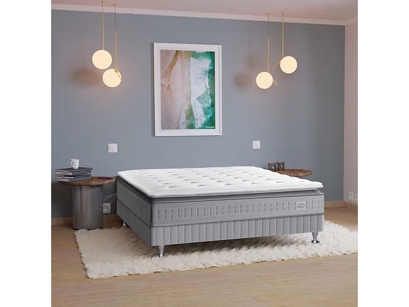 Matelas Simmons 651 ressorts ensachés + surmatelas intégré SW5 140x200