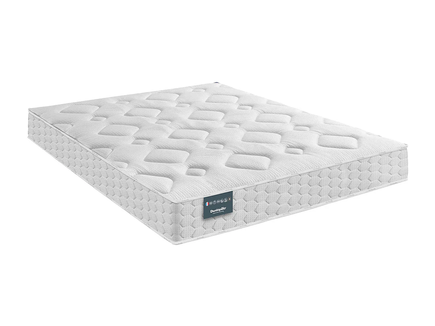 Matelas Dunlopillo couchage latex Aérial® ferme 24cm LILAS 180x200