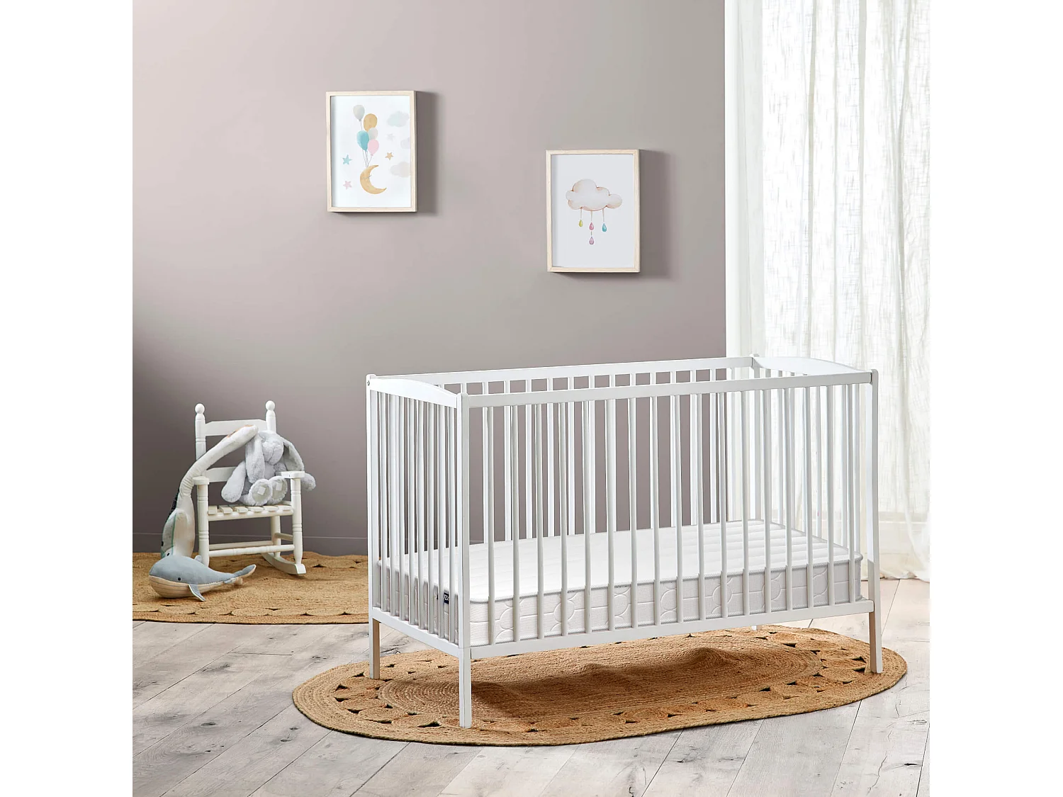 Matelas bébé Bultex confort très ferme hypoallergénique NINOU 70x140