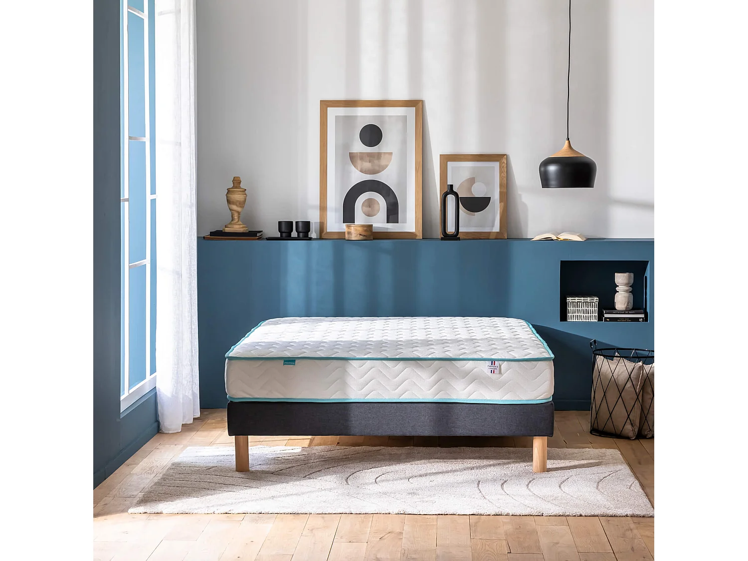 Matelas Merinos ressorts ensachés ferme et confortable ENJOY 90x190