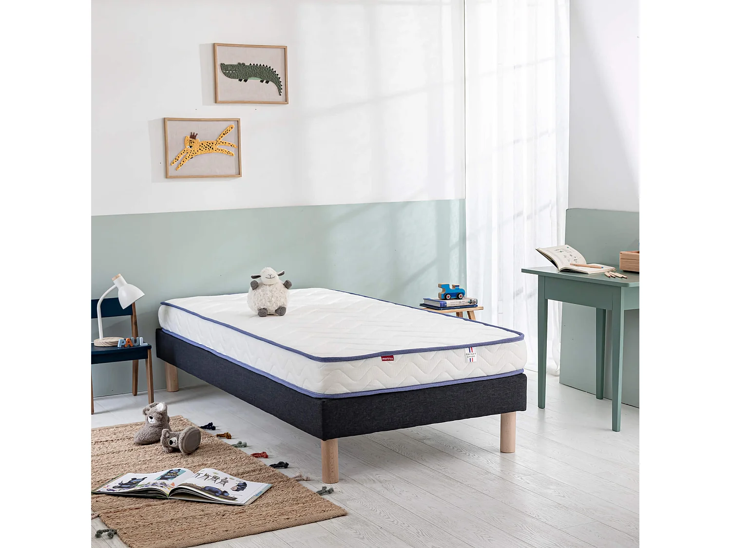 Matelas enfant ferme et confortable 15cm Merinos SUN 80x190
