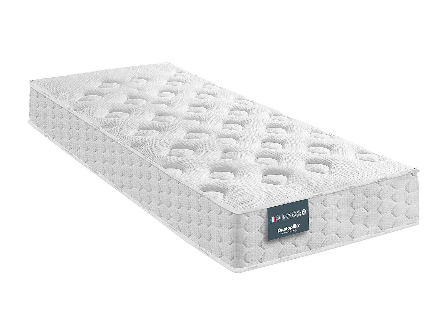 Matelas Dunlopillo mousse mémoire Aérial® moelleux 21cm NARCISSE 90x190