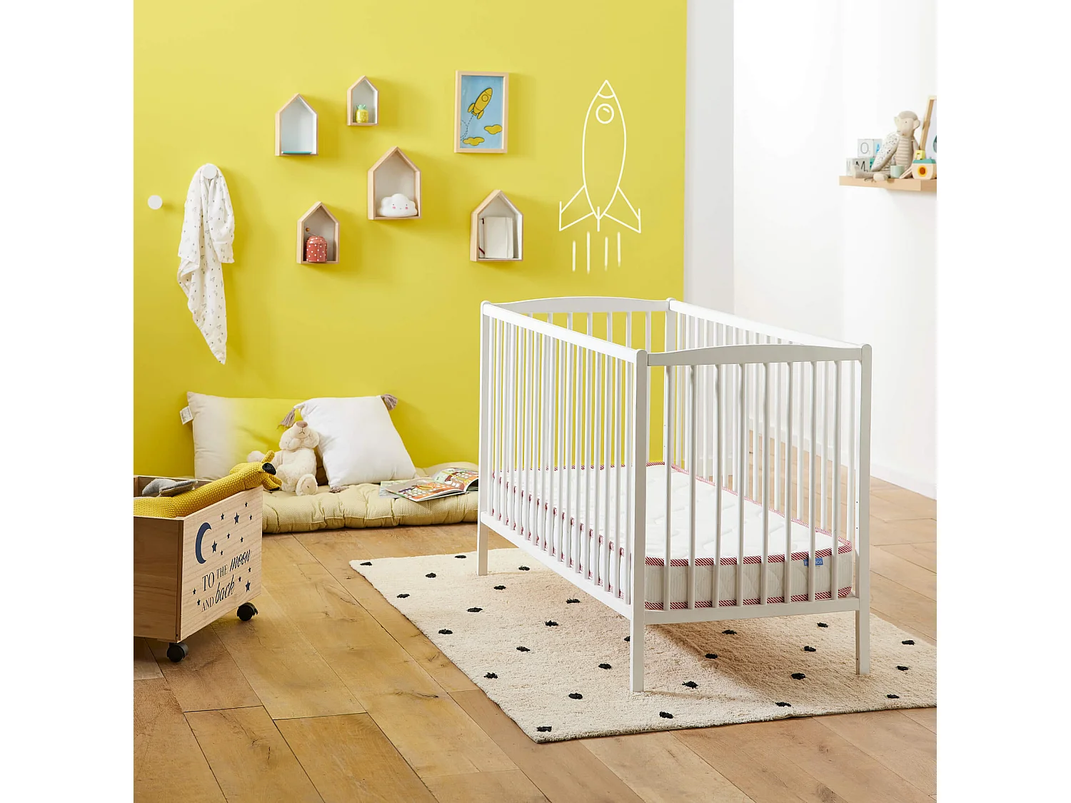 Matelas bébé Merinos sans traitement DOUDOU 60x120