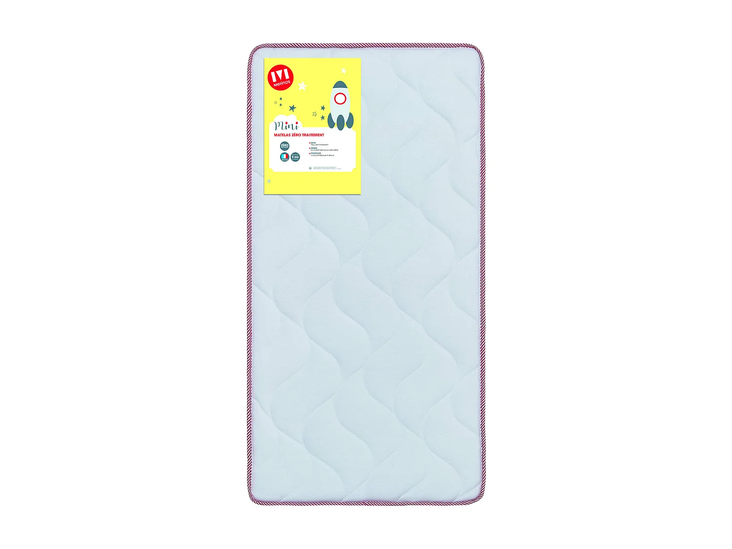 Matelas bébé Merinos sans traitement DOUDOU 60x120
