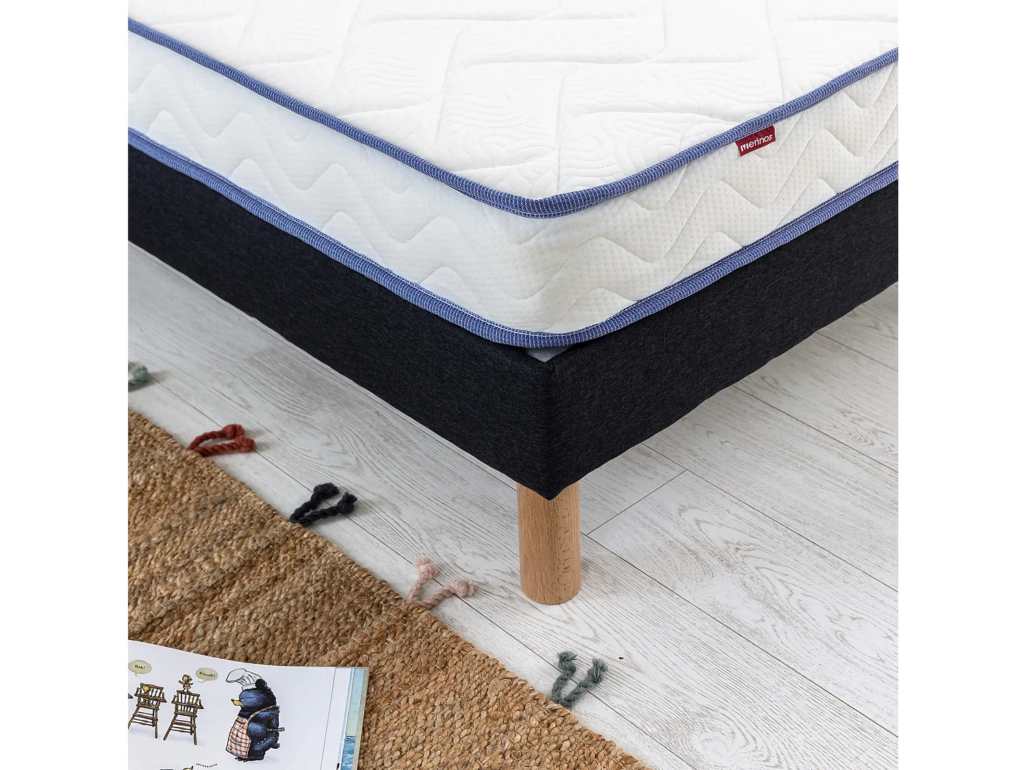 Matelas enfant ferme et confortable 15cm Merinos SUN 90x200
