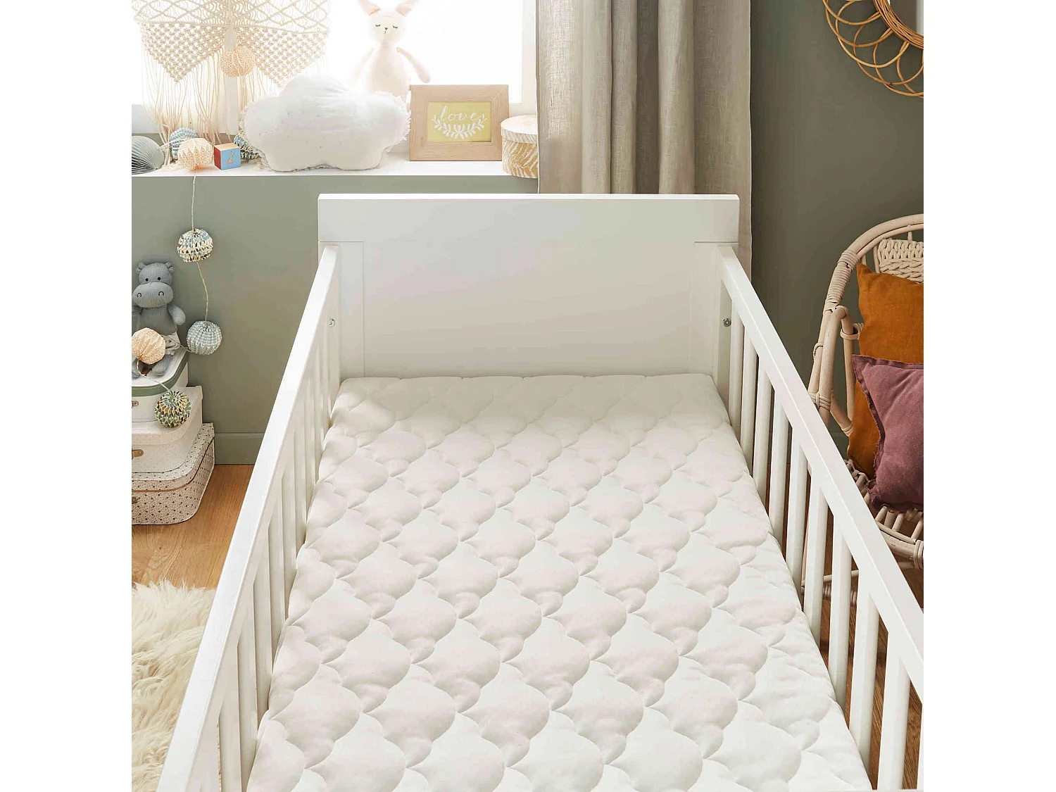 Matelas bébé déhoussable faces été / hiver PARFAIT 70x140