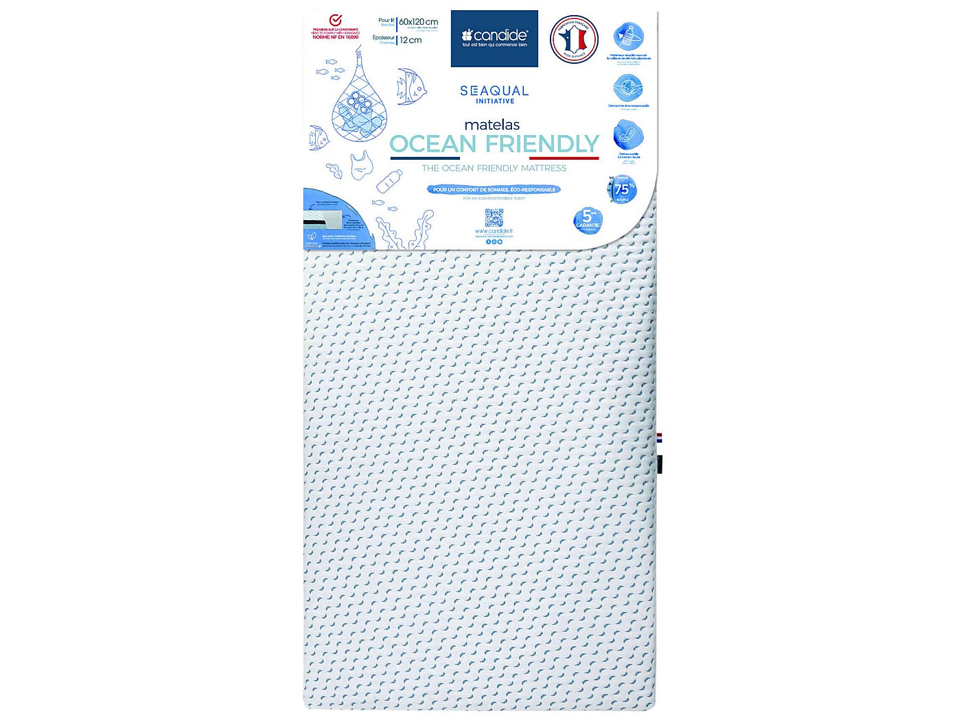 Matelas Berceau 60x135 Cm Waterfoam Haut De 16 Cm - Anallergique Et Anti-acariens
