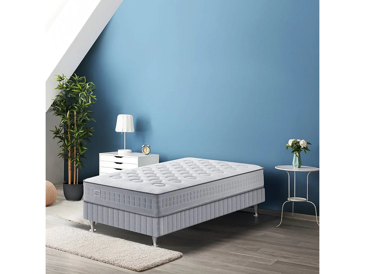 Matelas INITIAL 90x190, ressort ensachés, ferme, H23