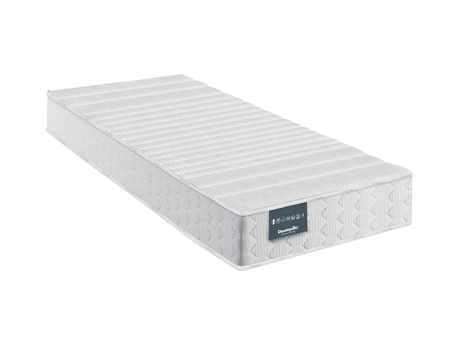 Matelas pour lit électrique Dunlopillo 100% latex 18cm LAVANDE 2x80x200