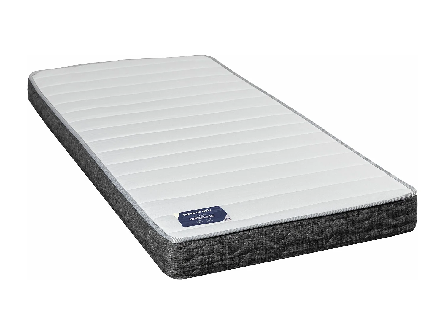 Matelas ressorts ensachés 5 zones ferme EMBELLIE 90x190