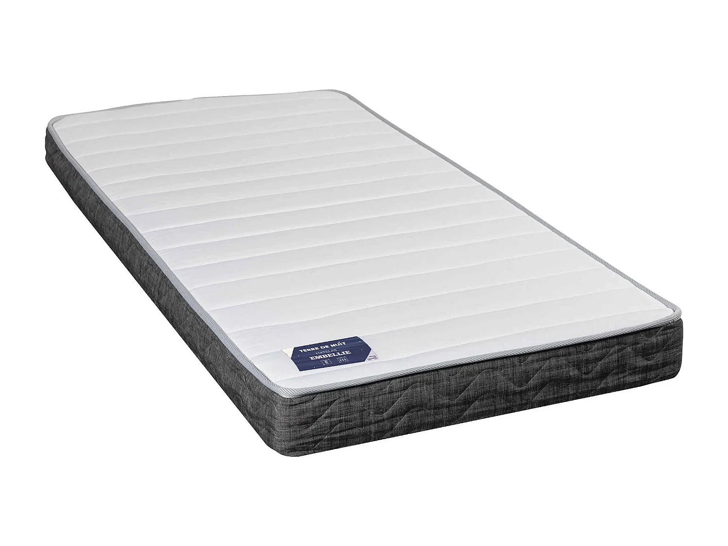 Matelas ressorts ensachés 5 zones ferme EMBELLIE 90x200