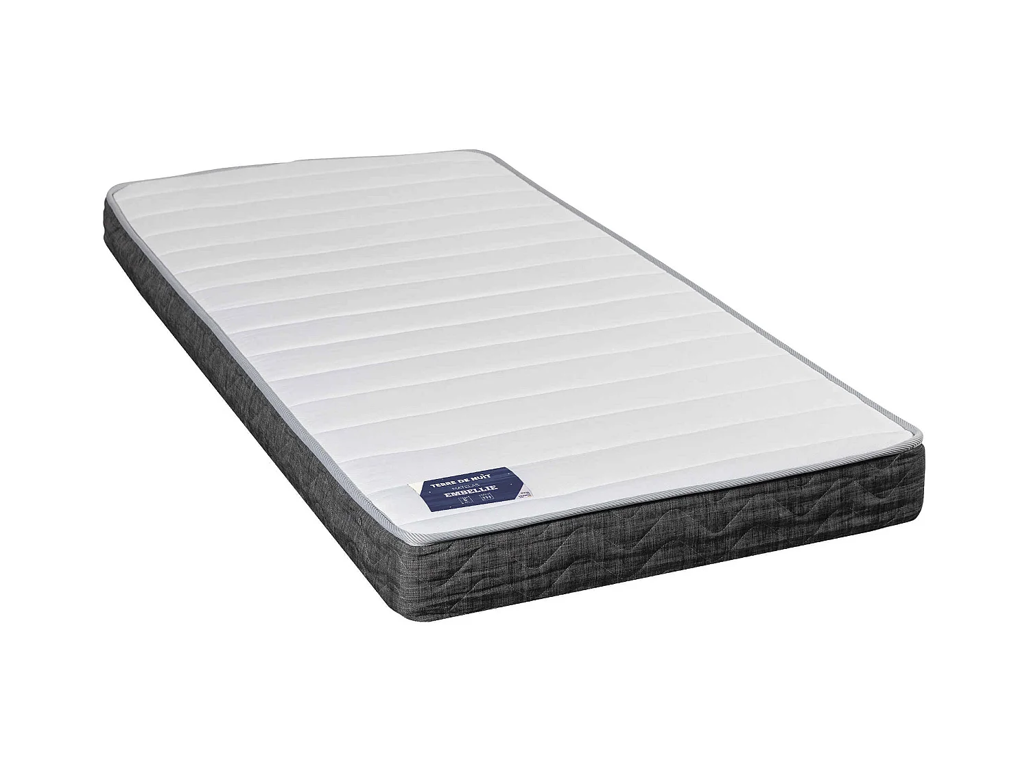 Matelas ressorts ensachés 5 zones ferme EMBELLIE 90x200