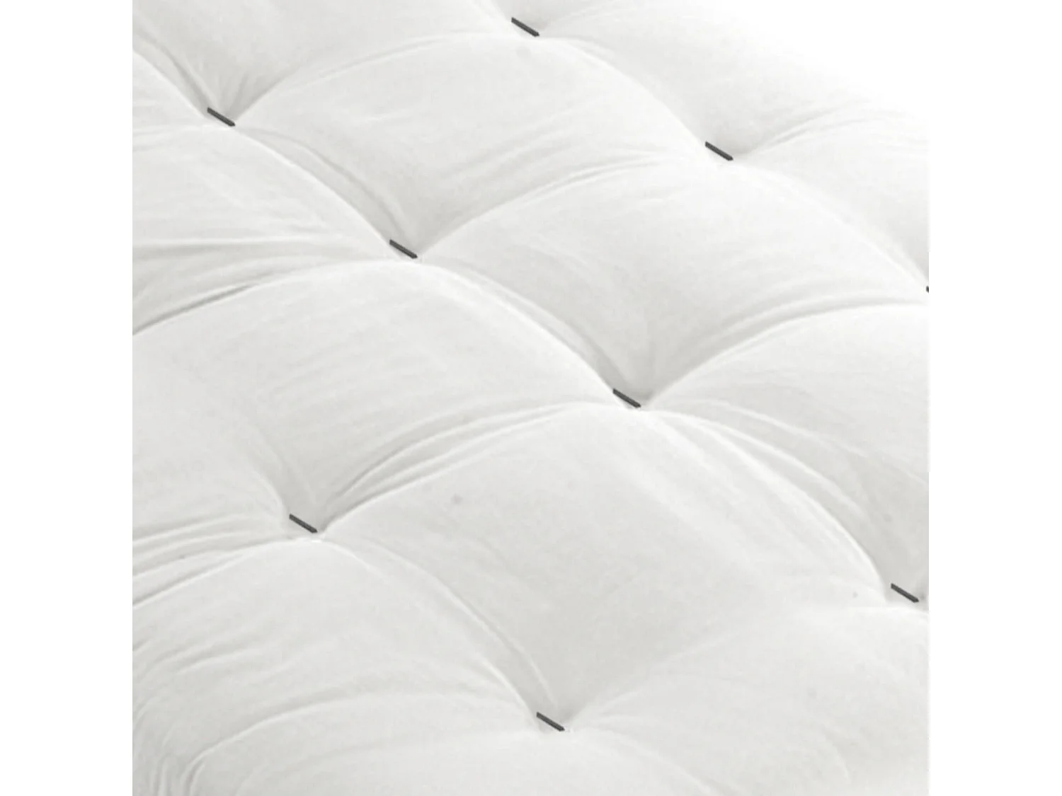 Matelas futon écru coeur en latex 140x190