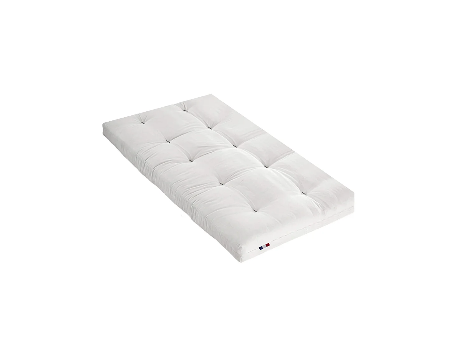 Matelas futon écru coeur en latex 90x190