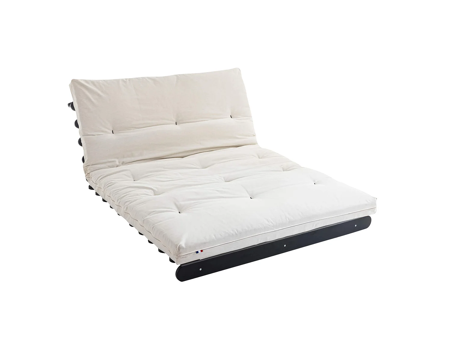 Matelas futon écru coeur en latex 160x200