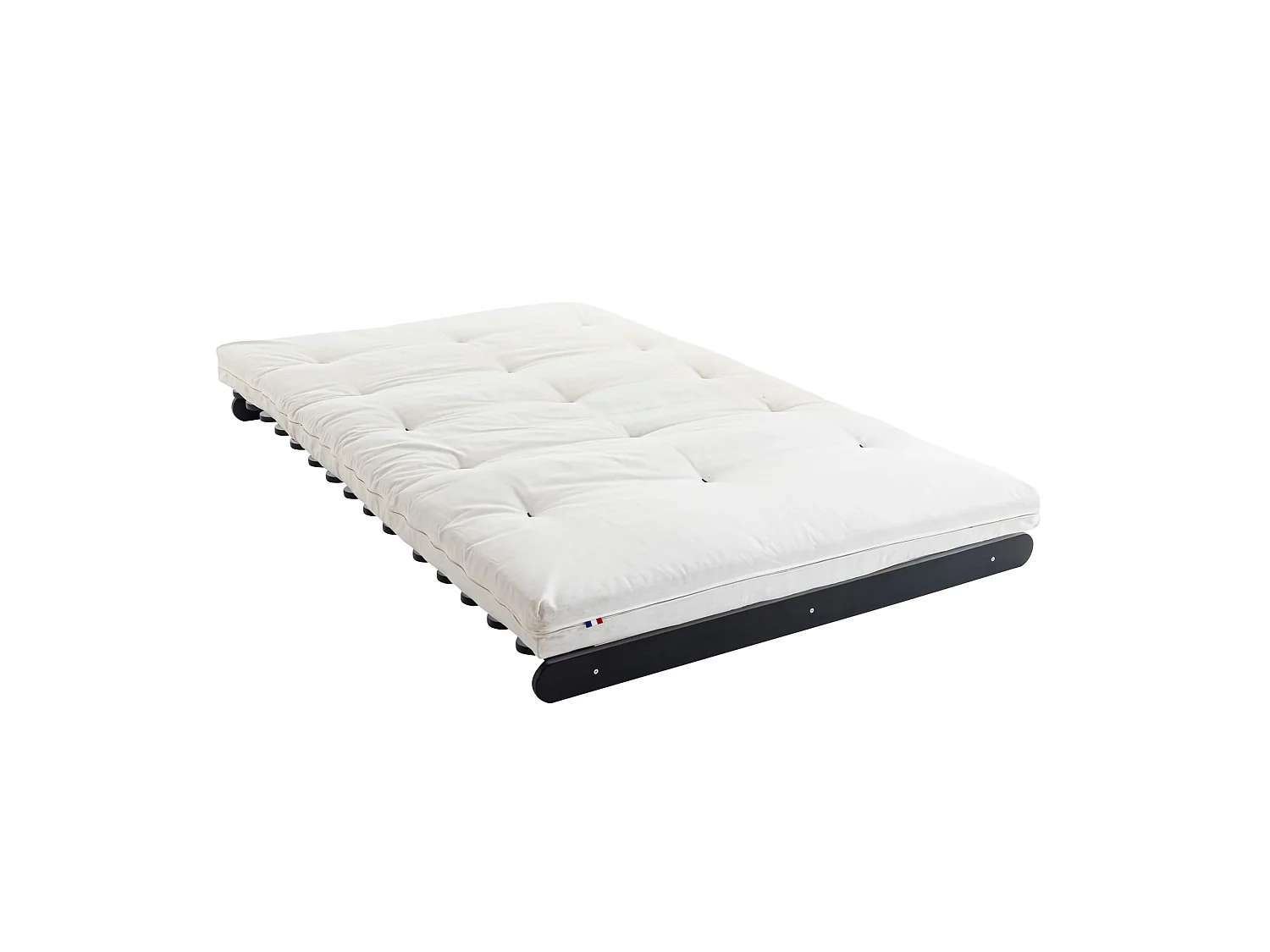 Matelas futon écru coeur en latex 140x200