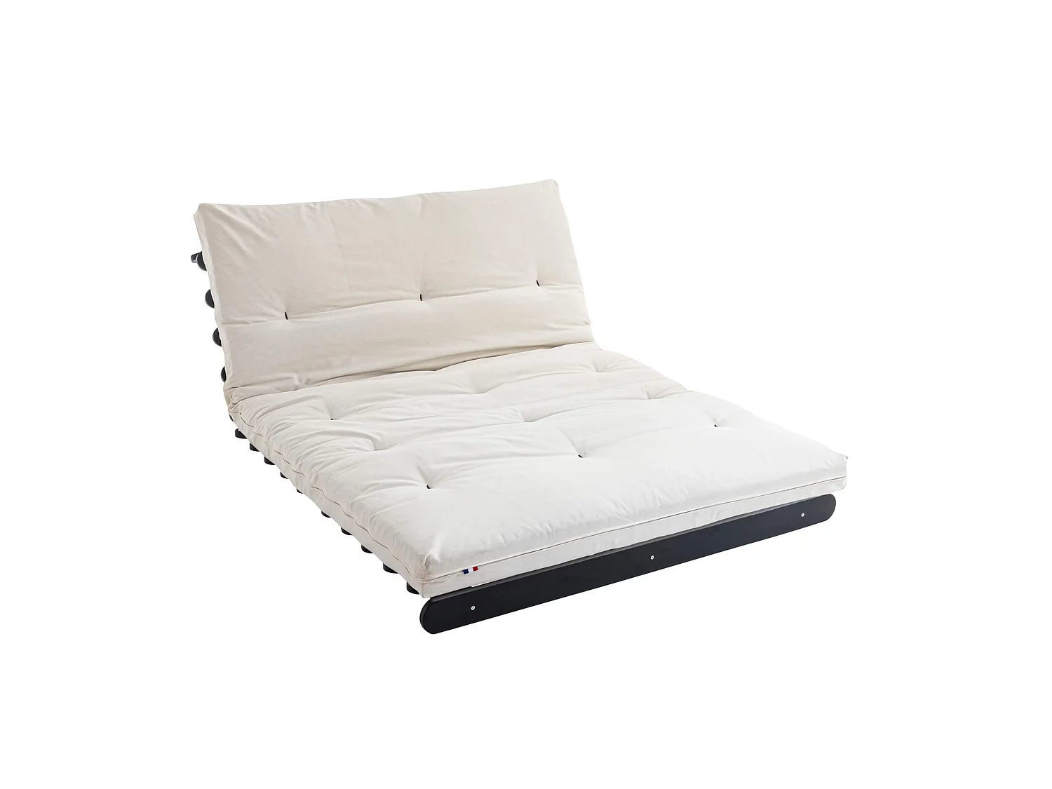 Matelas futon écru coeur en latex 140x200