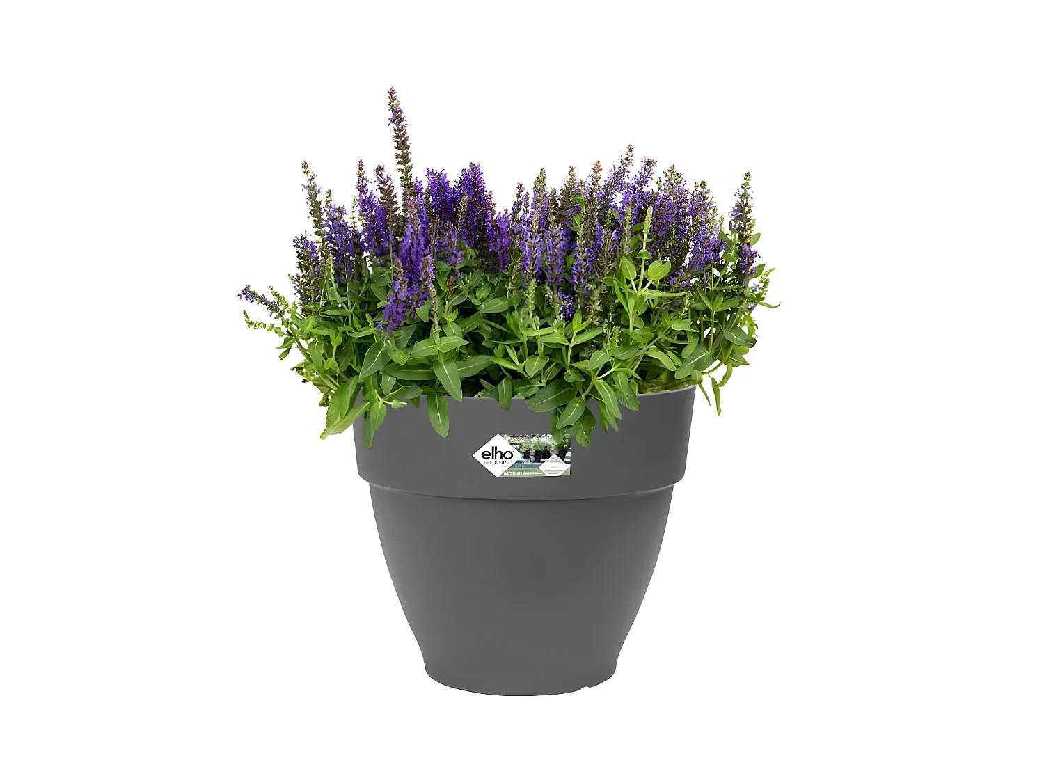 Pot de fleurs rond Vibia Campana - Ø 47 x H.40 cm - Anthracite - Elho