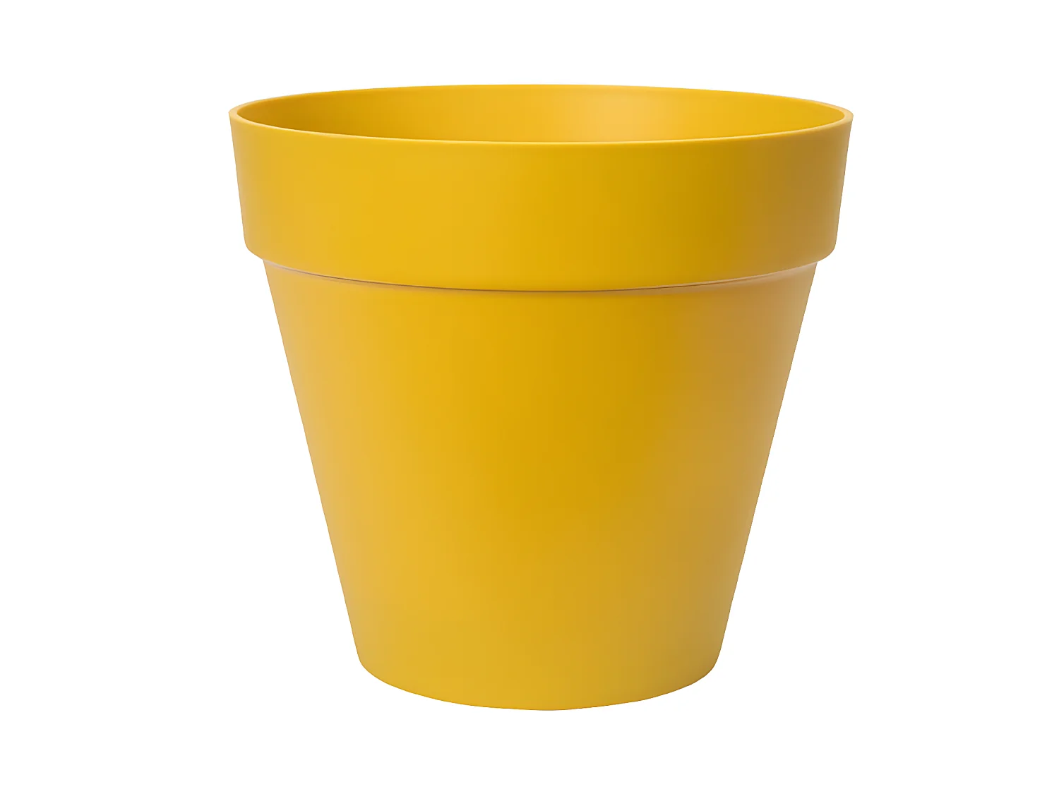 Pot de fleurs rond Loft Urban avec roues - Ø 40 x H.35 cm - Ocre - Elho
