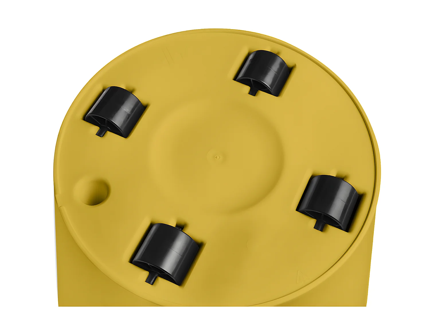 Pot de fleurs rond Loft Urban avec roues - Ø 50 x H.44 cm - Ocre - Elho