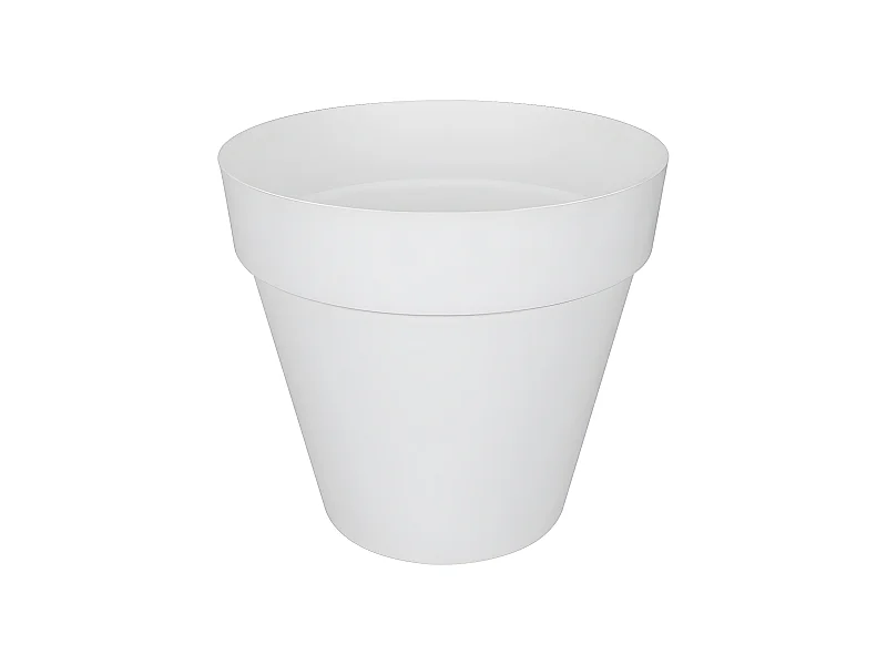 Runder Blumentopf mit Rollen Loft Urban Ø 40 cm Weiß