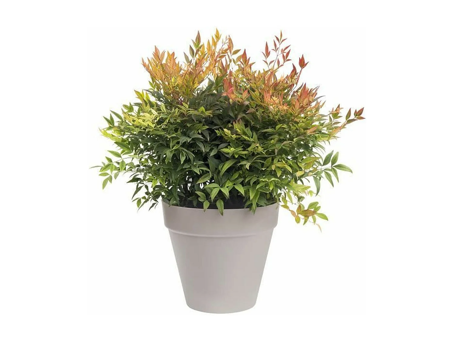 Pot de fleurs rond Loft Urban avec roues Ø 50 x H.44 cm - Anthracite