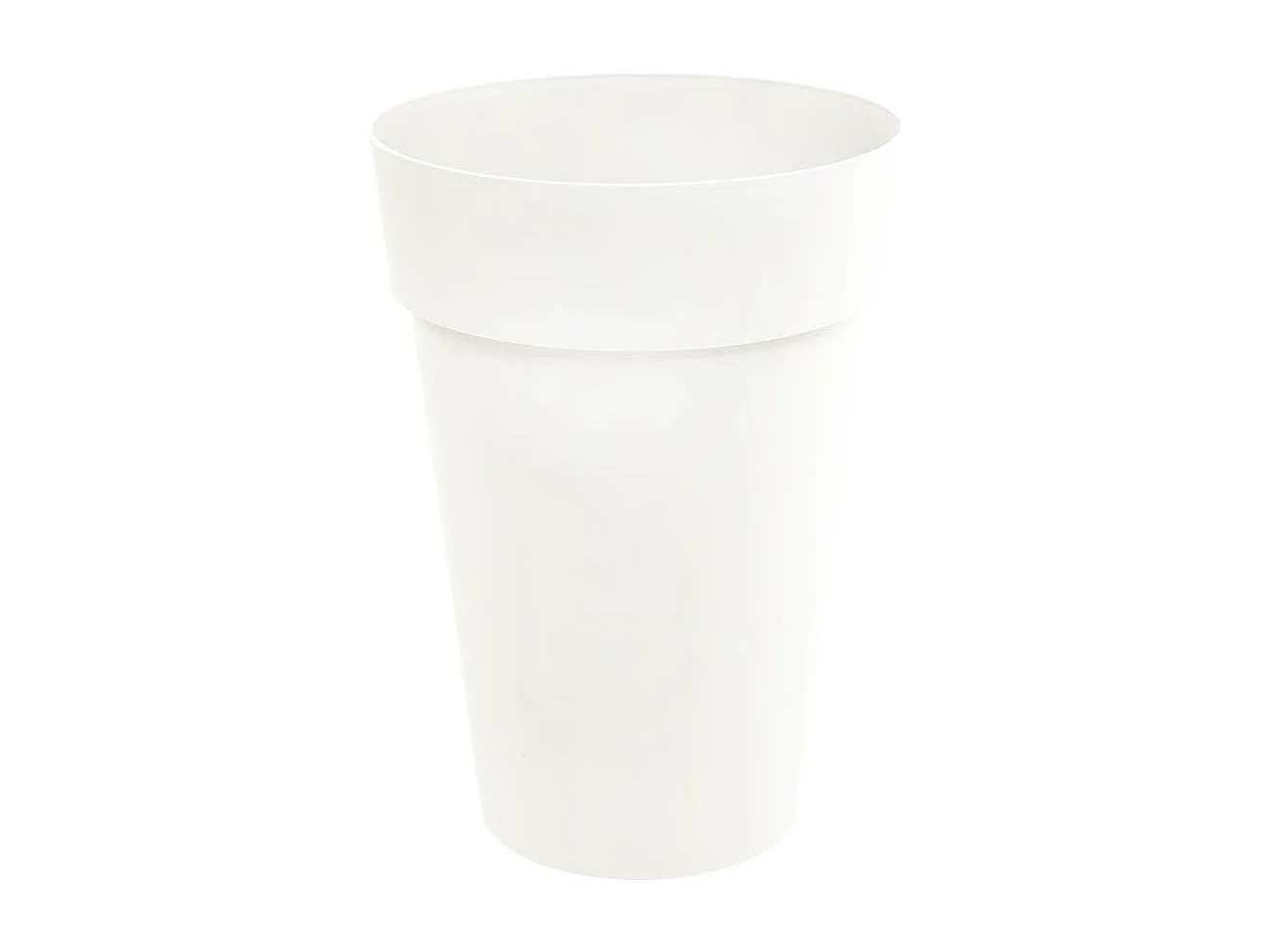 Pot de fleur rond Toscane Ø 46 x H.65 cm - Blanc - Eda