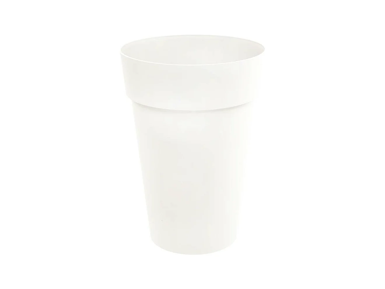 Pot de fleur rond Toscane Ø 46 x H.65 cm - Blanc - Eda