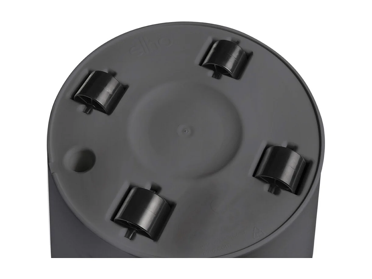 Loft Urban Ronde Bloempot met Wielen Ø 40 cm - Antracietgrijs