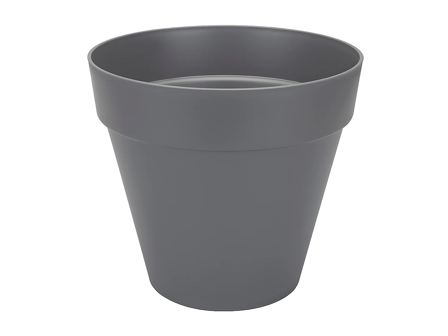 Vaso da fiori rotondo Ø 30 cm Grigio antracite