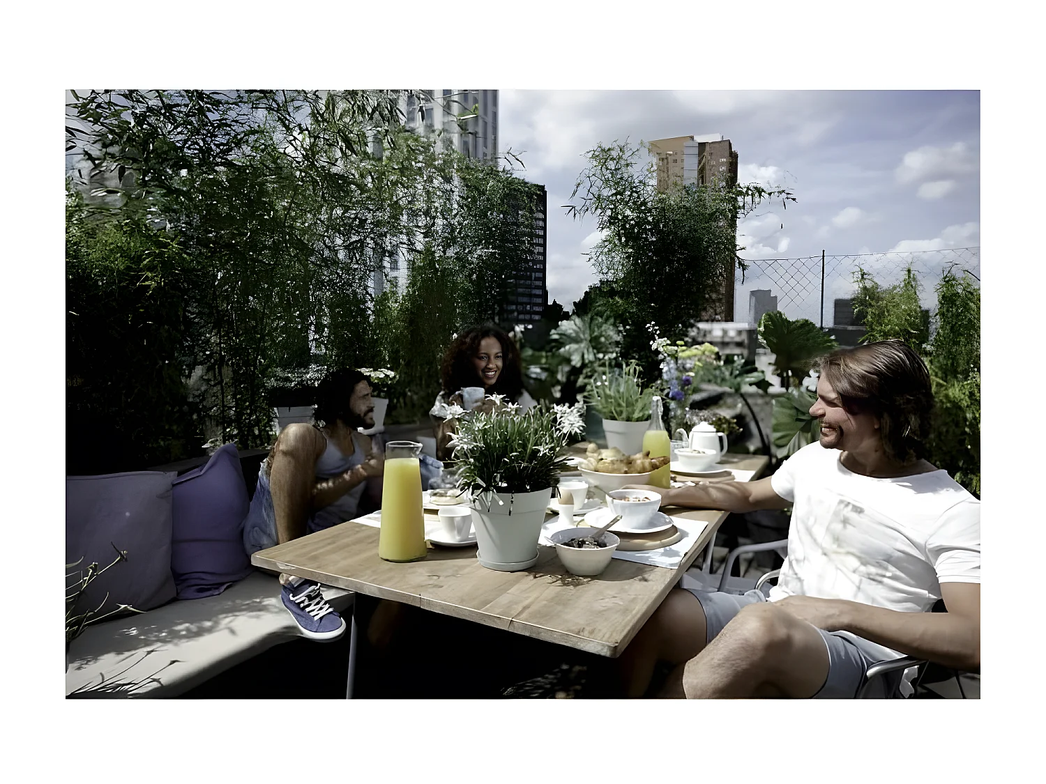 Loft Urban runder Blumentopf Ø 30 cm Anthrazitgrau