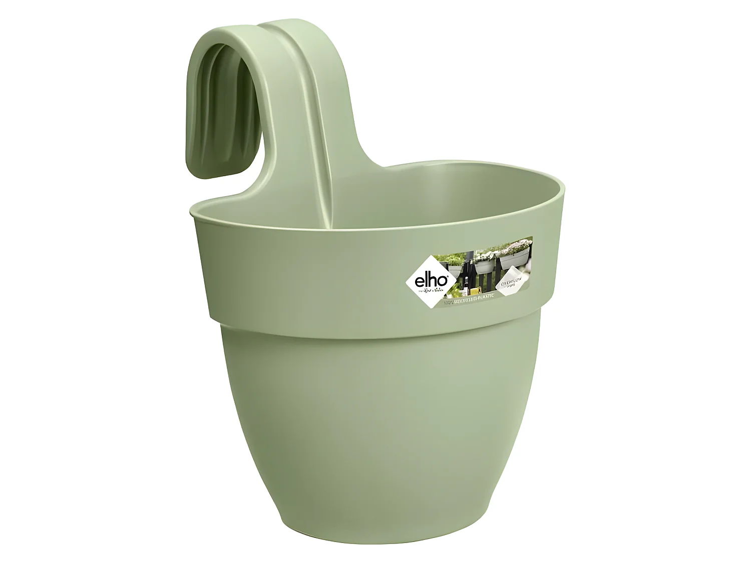 Pot de fleurs - Vibia Campana Easy Hanger Small - Vert Pistache - Balcon extérieur - L 24.1 x W 20.5 x H 26.5 cm