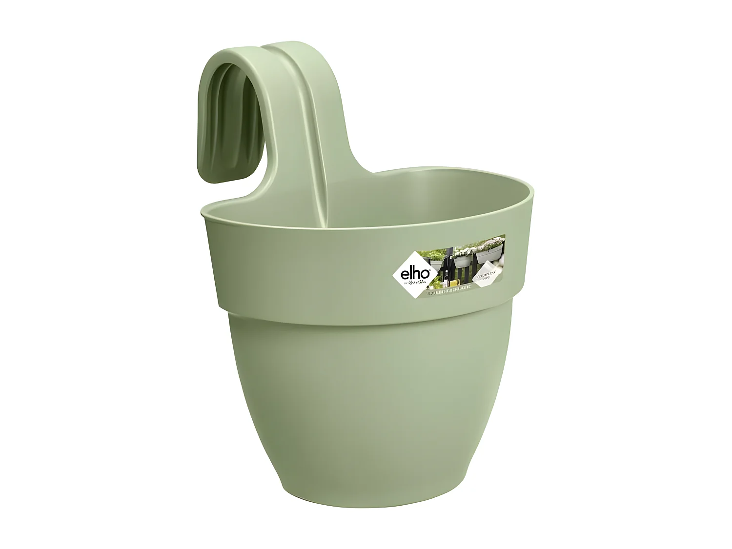 Pot de fleurs - Vibia Campana Easy Hanger Small - Vert Pistache - Balcon extérieur - L 24.1 x W 20.5 x H 26.5 cm